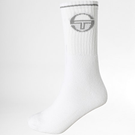 Sergio Tacchini - Confezione da 6 paia di calzini 93302904 Bianco nero grigio erica