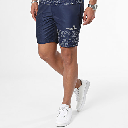 Sergio Tacchini - Set di maglietta e pantaloncini da jogging blu navy 40467_206-40469_206