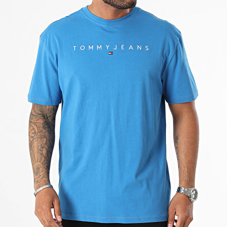 Tommy Jeans - Camiseta Logo Linear 7993 Azul Real