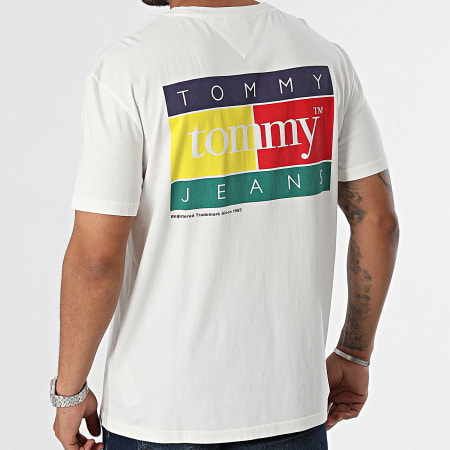 Tommy Jeans - Oversized Pop Color Vlag T-shirt 8527 Beige