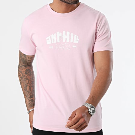 Anthill - Maglietta City Rosa Bianco