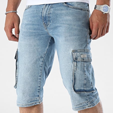 Blend - Short Cargo Jean Slim Twister 20713329 Bleu Denim