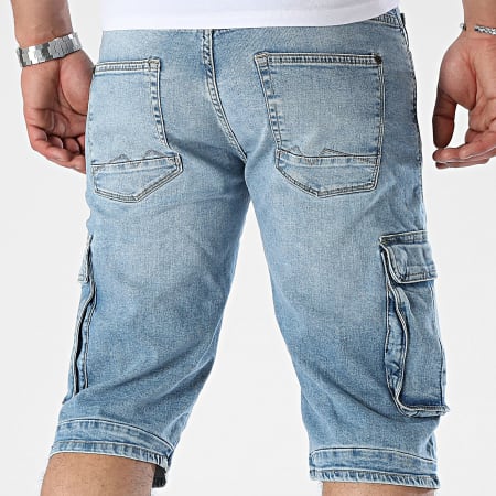 Blend - Short Cargo Jean Slim Twister 20713329 Bleu Denim