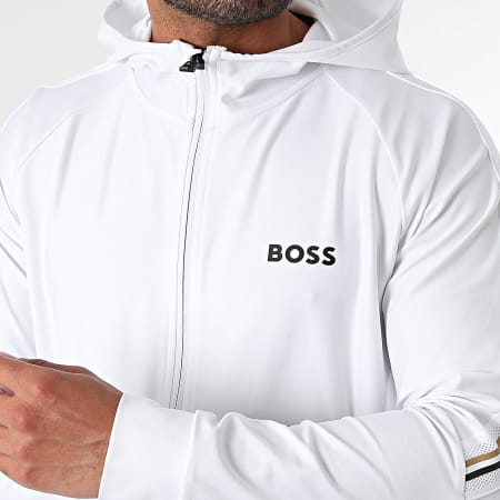 BOSS - MB Icon 2 6162 6163 Tuta da ginnastica bianca con strisce