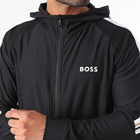 BOSS - Icon MB 2 6162 6163 Tuta da ginnastica nera con strisce