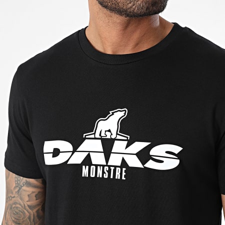 DAKS - Tee Shirt Logo Noir Blanc