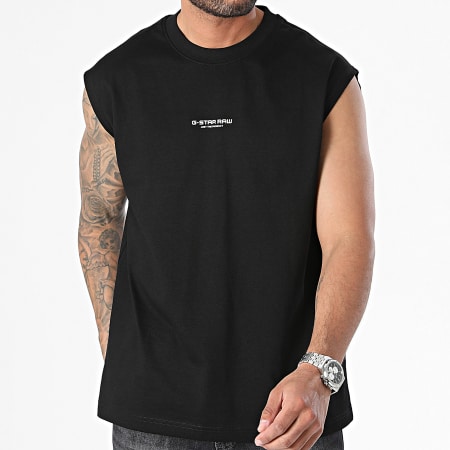 G-Star - Tee Shirt Sans Manches Boxy D24567-C336 Noir