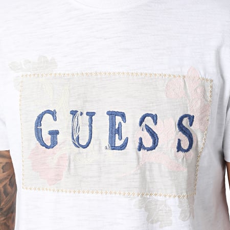 Guess - M4YP16-KA7O0 Gemarmerd wit T-shirt