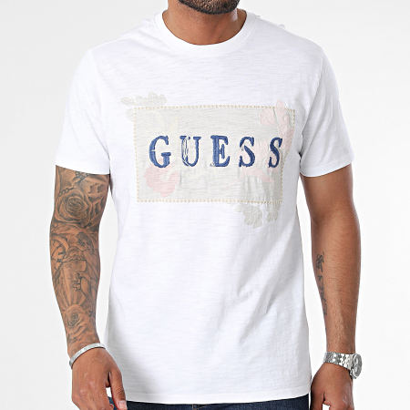 Guess - M4YP16-KA7O0 Gemarmerd wit T-shirt