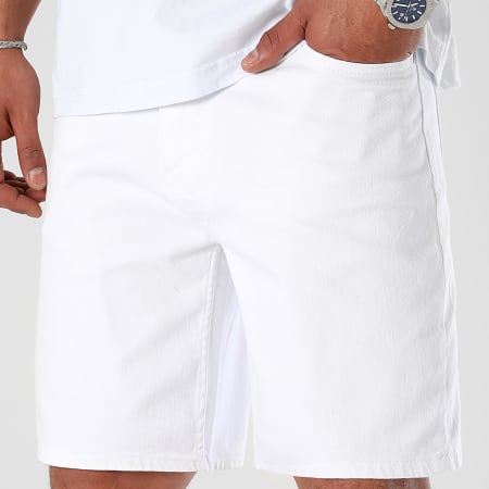 LBO - Set van 2 Relaxed Jean Shorts 3249 3250 Zwart Wit