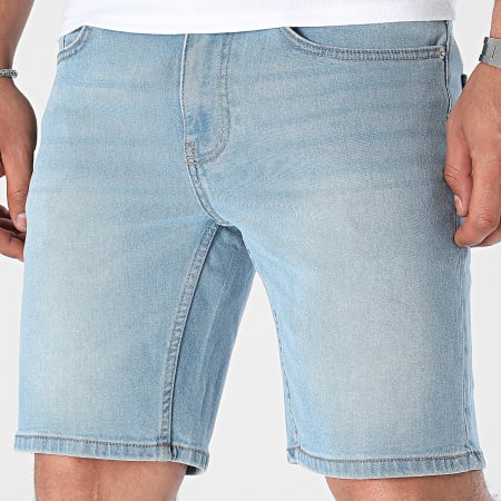 Only And Sons - Pantalones cortos vaqueros con trama azul