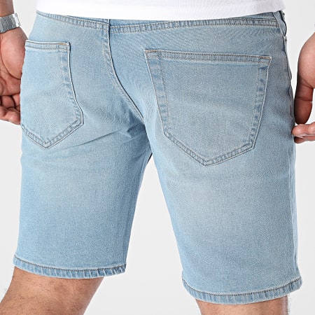 Only And Sons - Pantalones cortos vaqueros con trama azul