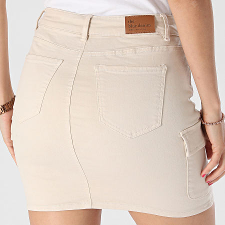 Only - Dames Jeans Rok Nieuw Missouri Beige