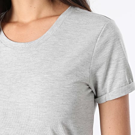 Only - Robe Tee Shirt Femme Dalila Ivy Gris Chiné