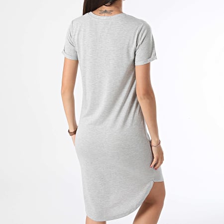 Only - Robe Tee Shirt Femme Dalila Ivy Gris Chiné