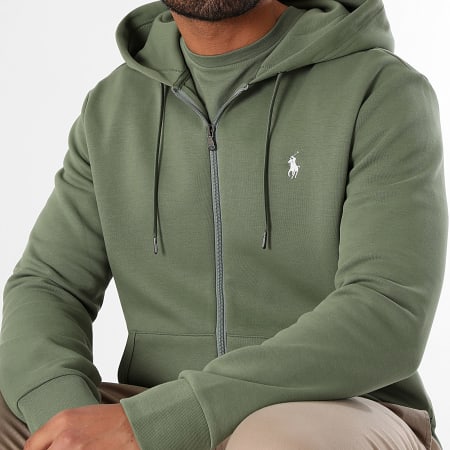 Polo Ralph Lauren - Original Player Felpa con cappuccio e zip verde kaki