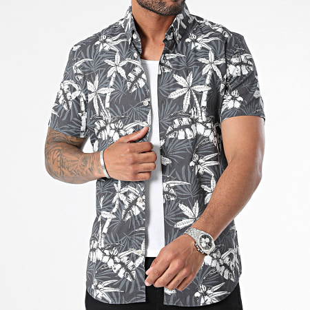 Tom Tailor - Camisa Manga Corta 1037040-XX-12 Floral Gris