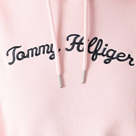 Tommy Hilfiger - Felpa con cappuccio Reg Script 2612 Donna Rosa