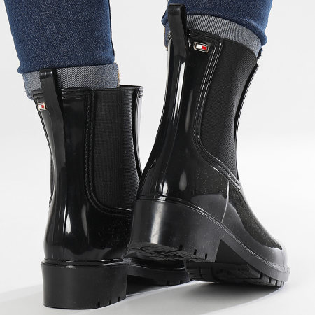 Tommy Hilfiger - Flag Rainboot 8213 Stivali da donna Nero