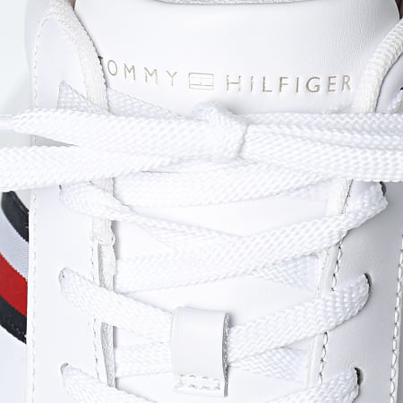 Tommy Hilfiger - Baskets Essential Court Sneaker Stripes 8001 White