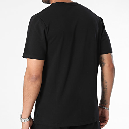 Black Industry - Zwart oversized T-shirt en joggingshortset