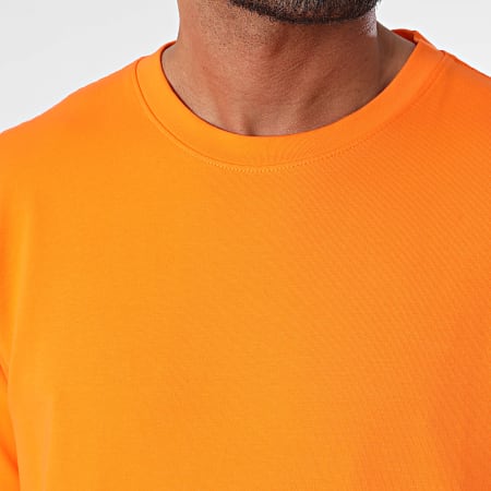 Black Industry - Conjunto de camiseta oversize y pantalón corto naranja