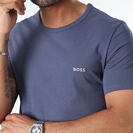 BOSS - Lot De 3 Tee Shirts 50517858 Bleu Marine Rouge Brique