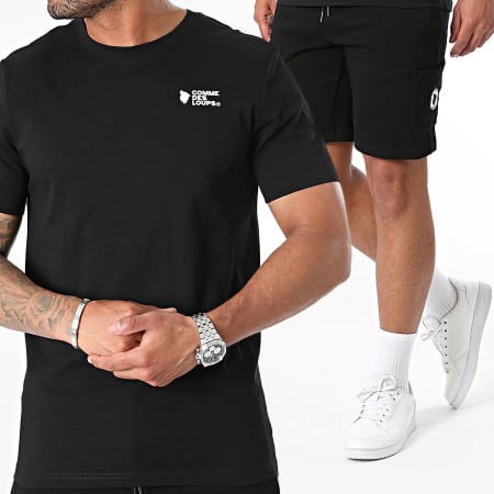 Comme Des Loups - Ensemble Tee Shirt Et Short Jogging Classico Noir