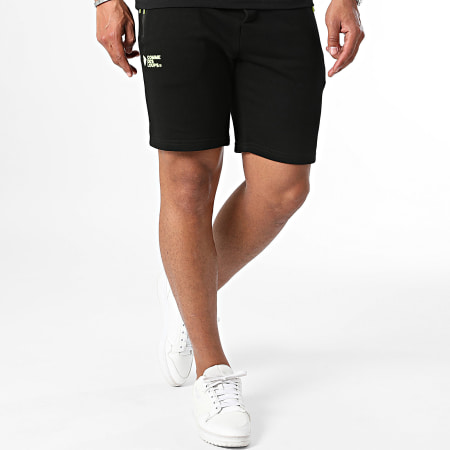 Comme Des Loups - Set di maglietta e pantaloncini da jogging neri Flash