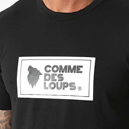 Comme Des Loups - Conjunto de camiseta y pantalón corto Genova negro