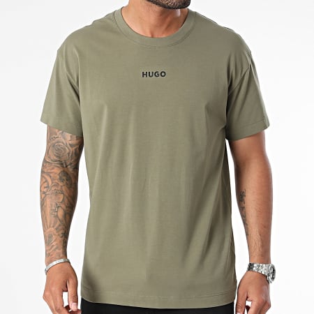 HUGO - Camiseta Linked Tee Shirt 50518646 Verde caqui