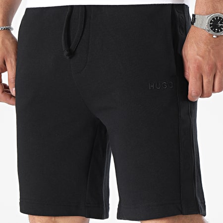 HUGO - Pantaloncini da jogging con banda logo tonale 50520492 Nero