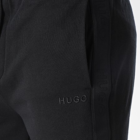 HUGO - Pantaloncini da jogging con banda logo tonale 50520492 Nero