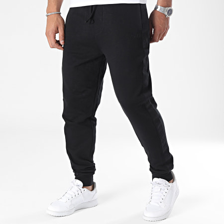 HUGO - Banded Jogging Pants Logotipo Tonal 50520501 Negro