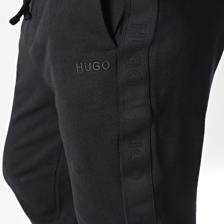 HUGO - Banded Jogging Pants Logotipo Tonal 50520501 Negro