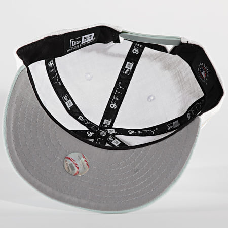 New Era - 9Fifty NY Snapback Cap 60505300 Wit Mintgroen