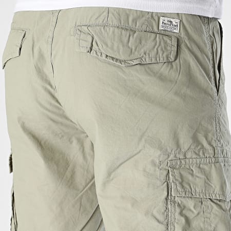 Petrol Industries - M-1040-SHO500 Pantalones cortos cargo verde caqui claro