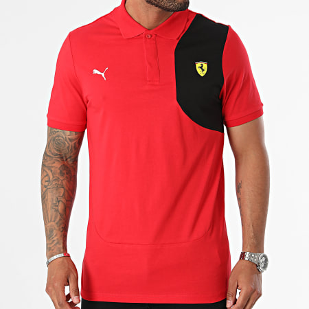 Puma - Polo de manga corta Ferrari Fanwear Classic 701223470 Rojo Negro