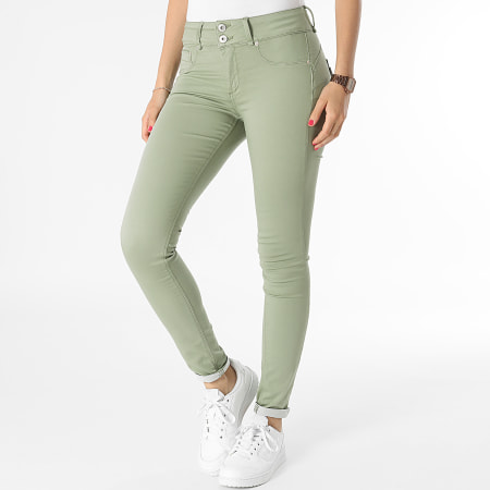 Tiffosi - Jeans skinny da donna Double Up 10054557 Verde chiaro