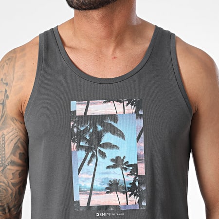 Tom Tailor - Tanktop 1042067_XX-12 Houtskoolgrijs