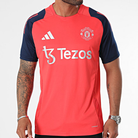 Adidas Sportswear - Tee Shirt Manchester United IT2011 Rouge Argenté