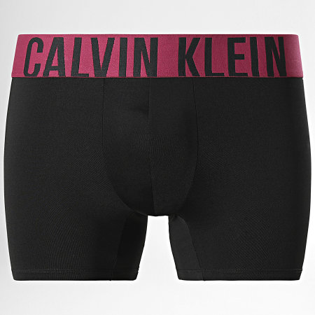 Calvin Klein - Set di 3 Boxer Slip NB3612A Nero Viola Rosa