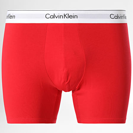 Calvin Klein - Set di 3 boxer NB2381A Grigio erica rosso blu