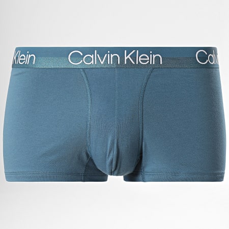 Calvin Klein - Juego de 3 calzoncillos bóxer NB2970A Negro Burdeos Azul