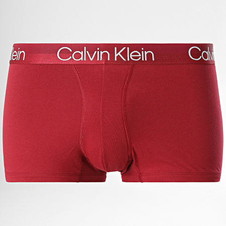 Calvin Klein - Set di 3 boxer NB2970A Nero Bordeaux Blu