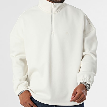 Calvin Klein - Sudadera con cremallera 5640 Blanco