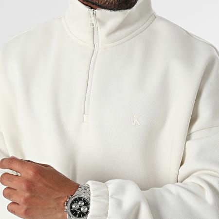 Calvin Klein - Sudadera con cremallera 5640 Blanco