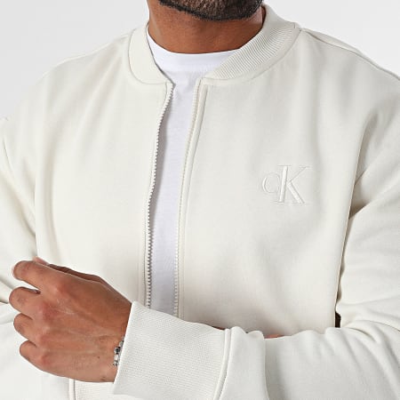 Calvin Klein - Sweat Zippé 5915 Blanc