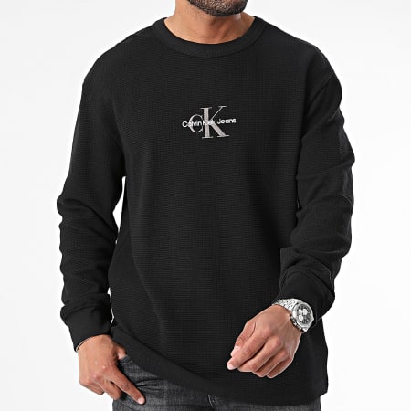 Calvin Klein - Tee Shirt Manches Longues 5647 Noir