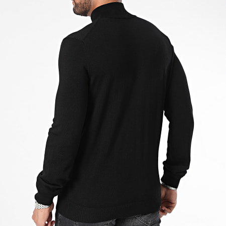 HUGO - Maglia con zip San Quirin 50474175 Nero